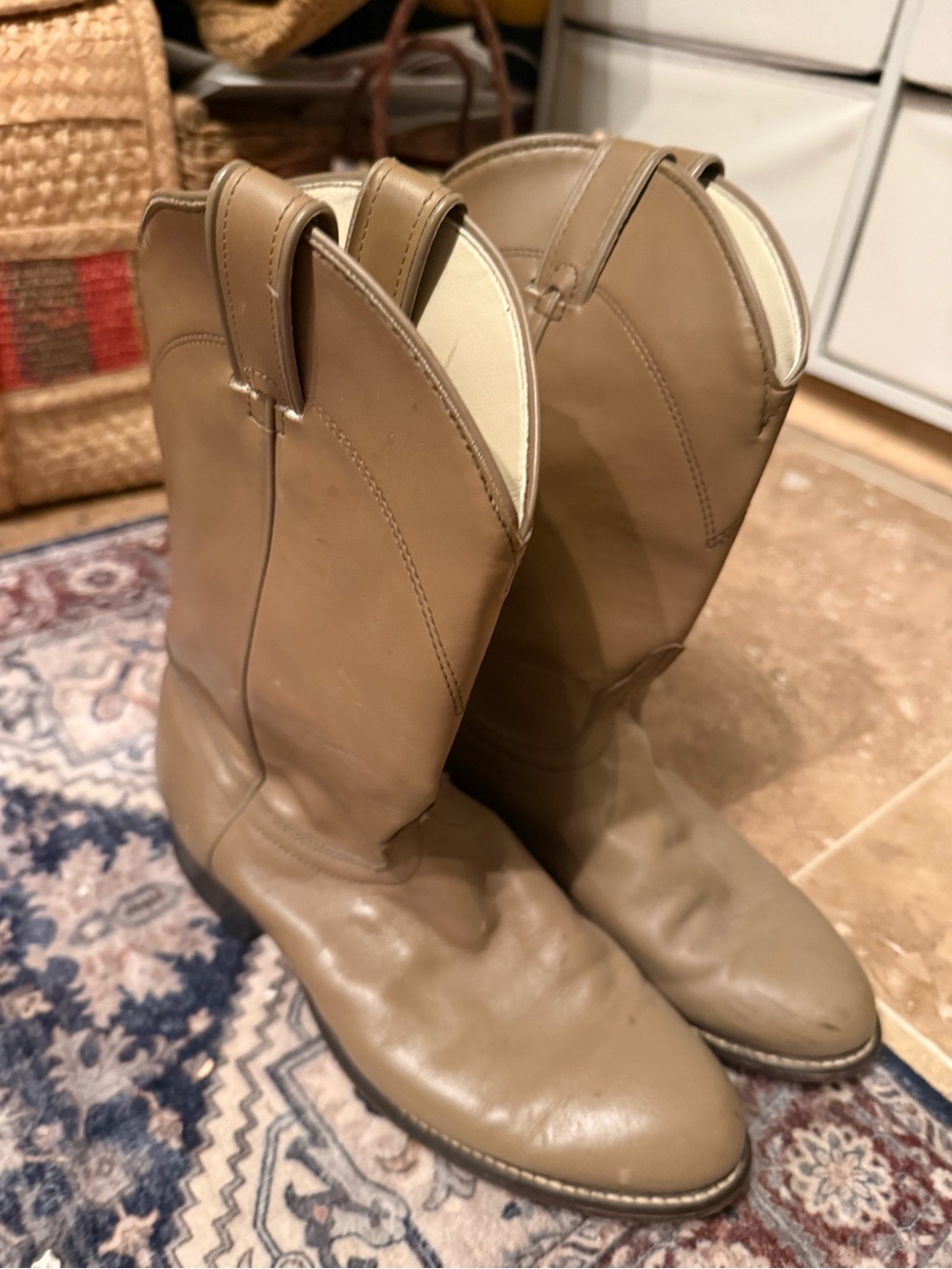 Women’s Laredo Leather Western Boots - Classic Pull-On Style